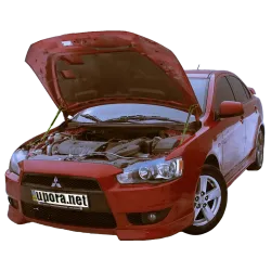 Газові упори капота і багажника Mitsubishi Lancer X '07-17 – Амортизатори для авто | Доставка по Україні