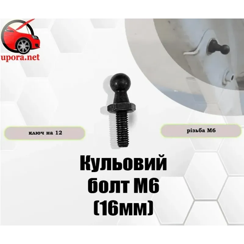 Конектори, болти та кріплення для газових упорів | Комплектуючі для авто Конектори, болти та кріплення для газових упорів | Комплектуючі для авто